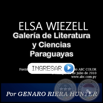 ELSA  WIEZELL DE ESPÍNOLA (+)